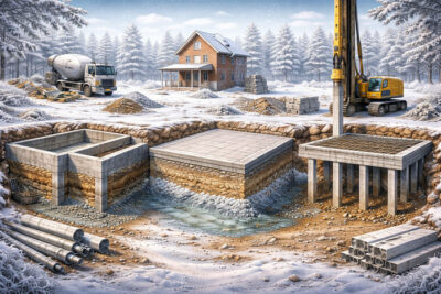 Основные типы фундаментов для частного дома — выбор и риски